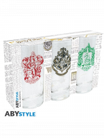 Sklenice Harry Potter - Hogwarts Crests (3ks)